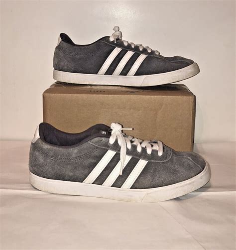 Adidas Neo Courtset Gray Suede Sneakers Women's Size 6.5